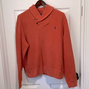 Polo Ralph Lauren Shawl Collar Sweater Men’s Orange Large